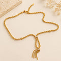 collier en acier inoxydable pour femme